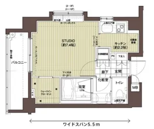ルリオン府中駅前LELION府中駅前【6階】の間取り