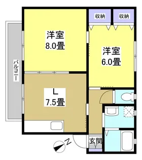 メゾン・リパーク【1階】の間取り