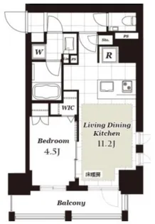 ピアース赤坂【9階】の間取り