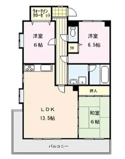アザレ久留米【4階】の間取り