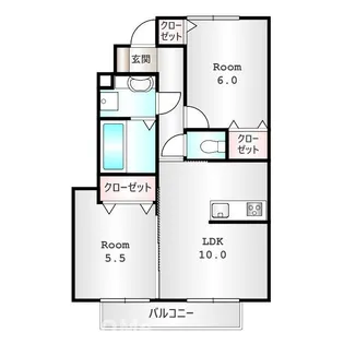群馬県伊勢崎市柳原町【アパート】の間取り