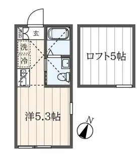 1Rの間取り画像