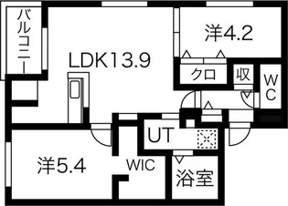 北海道札幌市豊平区平岸四条9【マンション】の間取り
