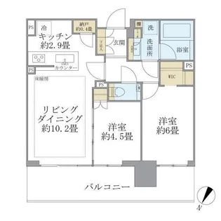 シティタワーズ東京ベイ セントラルタワー【32階】の間取り