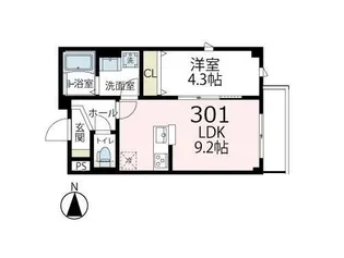 クリンゲル元住吉【3階】の間取り