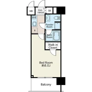 リシェス門前仲町【6階】の間取り