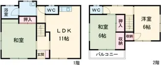 茨城県水戸市末広町3【一戸建】の間取り