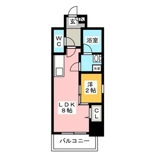 ポルタニグラ大須【8階】の間取り