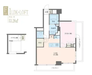 MFPRコート麻布十番【8階】の間取り