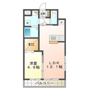 ブルースカイマンションX【2階】の間取り