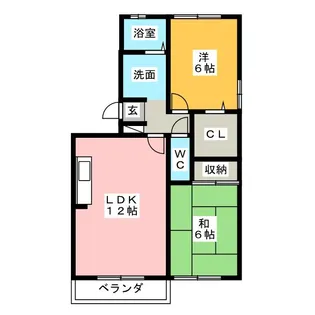 Sejour COSMOS A棟【2階】の間取り