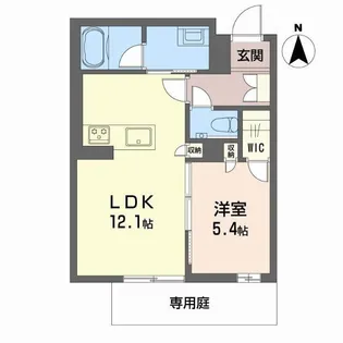 シャーメゾン カーサレジオ【1階】の間取り