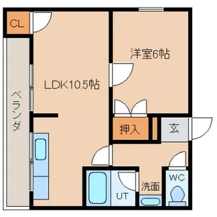 ファミリオ長柄【3階】の間取り