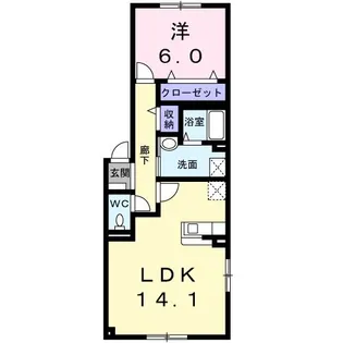 ラリュールII【2階】の間取り