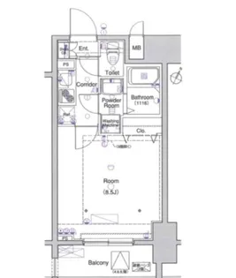 エルフラット田町【2階】の間取り