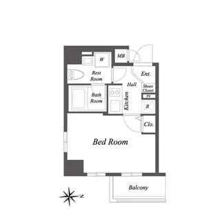 ルクレ住吉【5階】の間取り