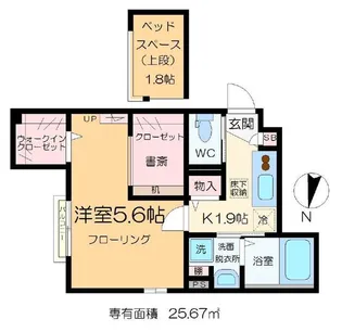 リバティリュクス小岩【1階】の間取り