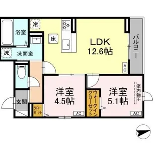 D Paina EgawaI【3階】の間取り