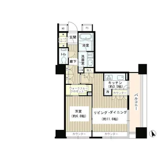 グランスイート虎ノ門【16階】の間取り