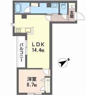 ジョイ フィールド【2階】の間取り