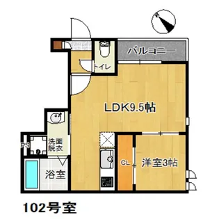 福岡県福岡市東区松崎4【アパート】の間取り