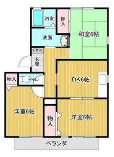 ヴェルデュール宮竹A棟【2階】の間取り