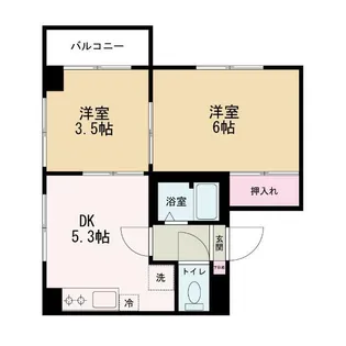 東京都板橋区新河岸1【マンション】の間取り