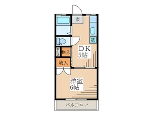 コーポシミズ【2階】の間取り