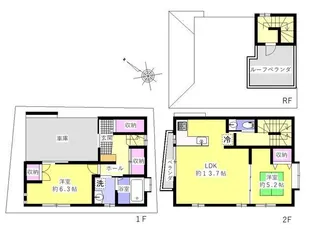 東京都台東区浅草5【一戸建】の間取り