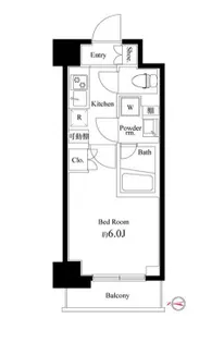 ハーモニーレジデンス武蔵小杉#002【4階】の間取り