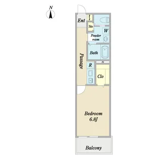ウルバーノ中山【4階】の間取り