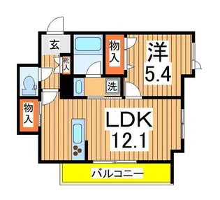 コルマル【2階】の間取り