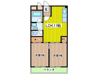 和晃マンション【2階】の間取り