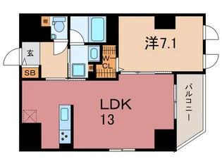 Calm Kawasaki【1階】の間取り
