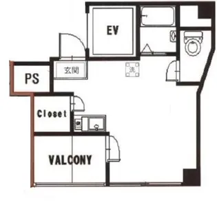 自然村ビル【4階】の間取り