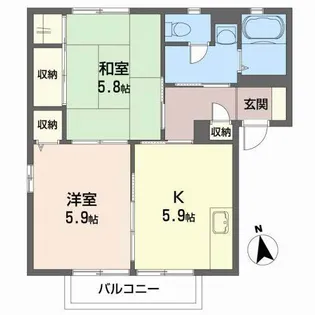 HOUSE28F【2階】の間取り