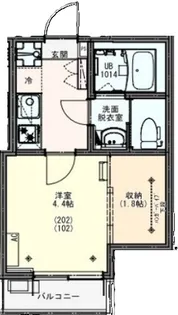 KEIAI RESIDENCE 五香【2階】の間取り