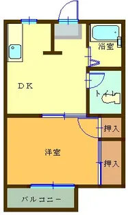 クレッシェンドR【2階】の間取り