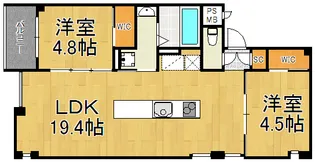 LUCE DEL SOLE【3階】の間取り