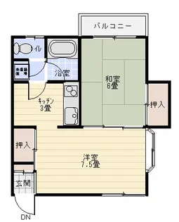 セルナハイツI【1階】の間取り