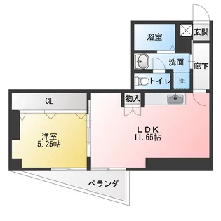 赤鳥居ビル【5階】の間取り