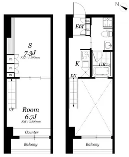 リブシス浦和【2階】の間取り