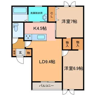 シエログランデIII【3階】の間取り