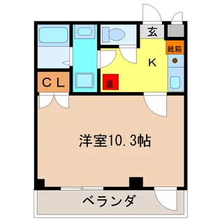 プリミエールアンリー【3階】の間取り