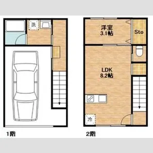 AIZU BASE原町【1階】の間取り