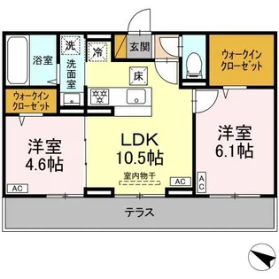 アヴァンスコート参番館【3階】の間取り