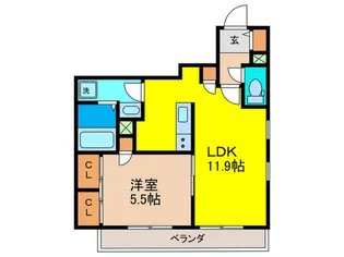 プラザコート駒込【3階】の間取り