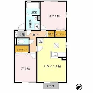 リビングタウン堅田 C棟【1階】の間取り