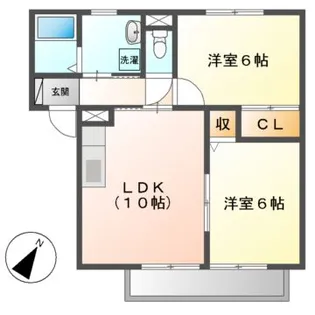 Centrair多気【2階】の間取り