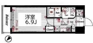 ガラ・シティ横浜西口【4階】の間取り